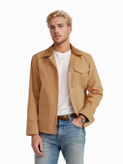 Herren vielseitige Baumwolljacke mit praktischen Taschen Aliams