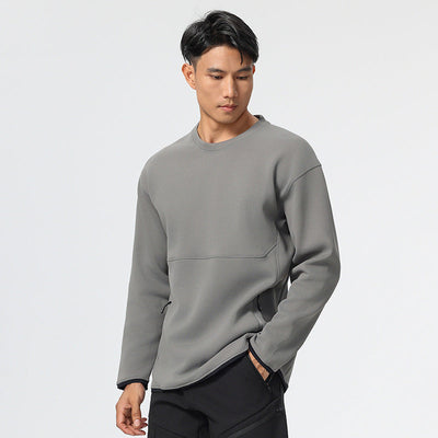 Herren Fleece Sweatshirt mit praktischen Reißverschlusstaschen und isolierender Wärmefunktion Fudus