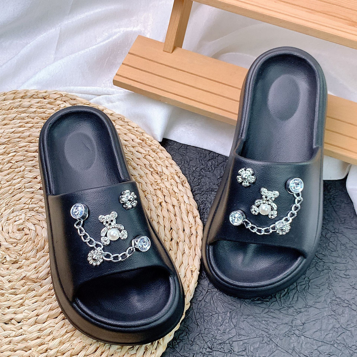 Damen Dekorative Hausschuhe Fudus