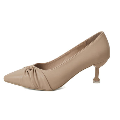 Damen elegante Pumps mit stilvollem Knoten-Design Fudus