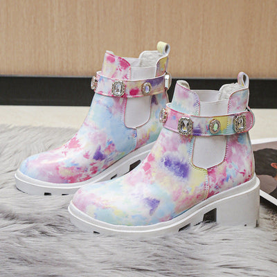 Damen trendige Chelsea Boots Fudus