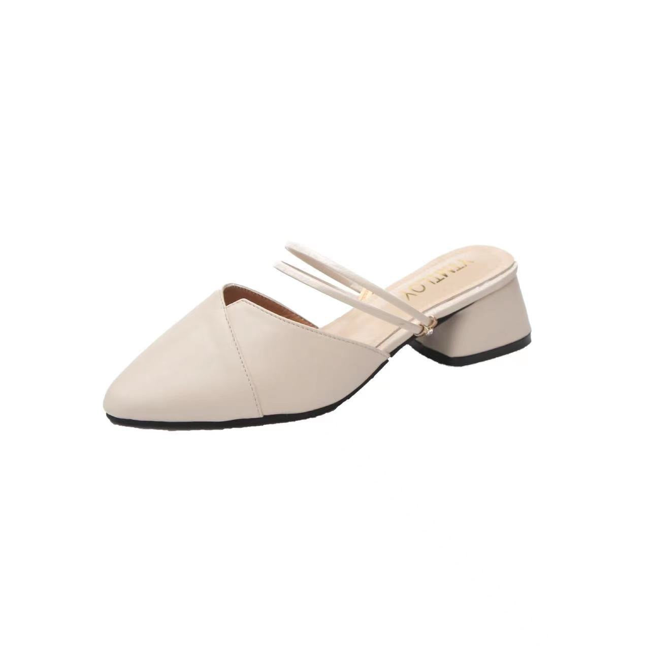 Damen Slingback-Pumps mit modischem Schnitt und elegantem Blockabsatz Fudus