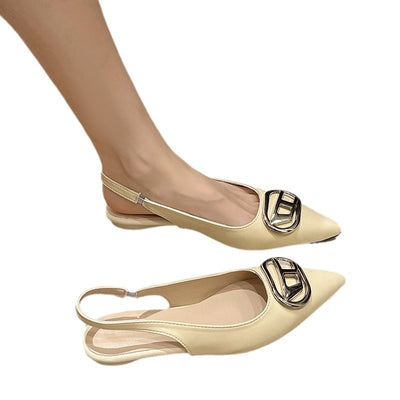 Damen elegante Slingpumps mit modischem Schnallen-Detail und bequemer Passform Fudus