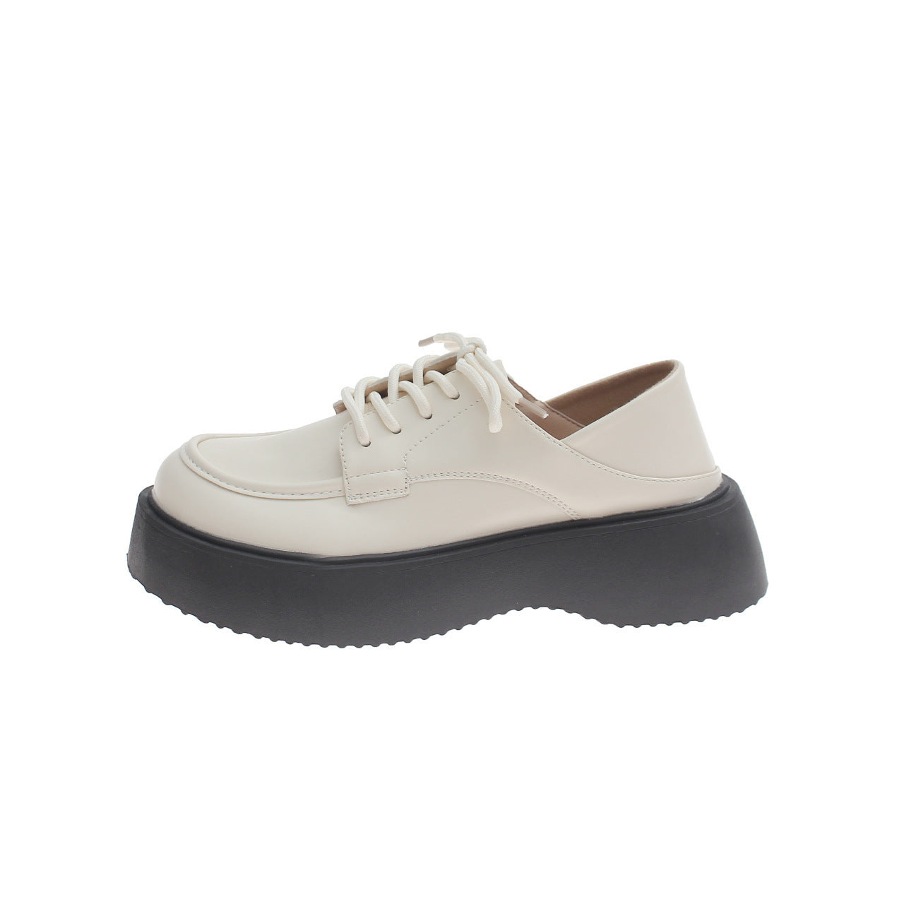 Damen Sportliche Schnürschuhe mit klobigem Absatz und komfortablem Obermaterial Fudus