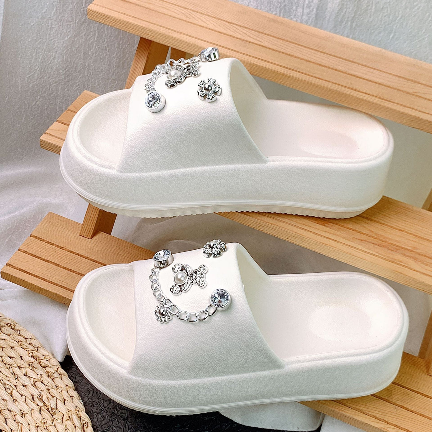 Damen Dekorative Hausschuhe Fudus