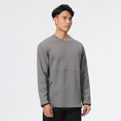 Herren Fleece Sweatshirt mit praktischen Reißverschlusstaschen und isolierender Wärmefunktion Fudus