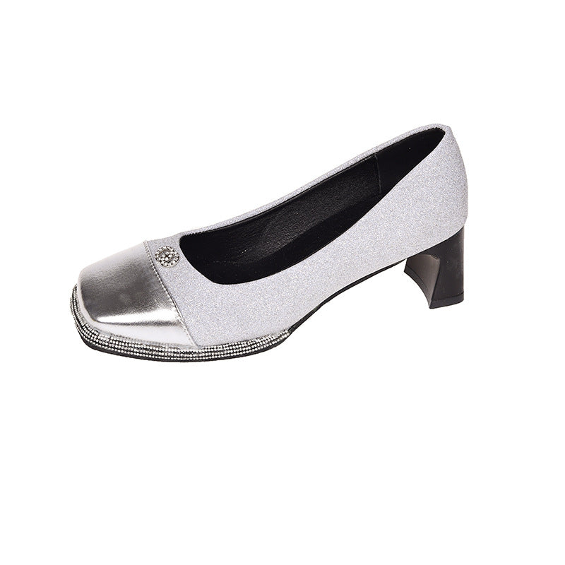 Damen Glänzende Elegante Pumps mit Absatz Fudus