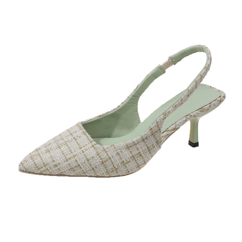 Damen Slingback-Pumps mit spitz zulaufendem Design und komfortablem Blockabsatz Fudus