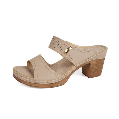 Damen Komfortable Absatzsandalen mit modischem Design Fudus