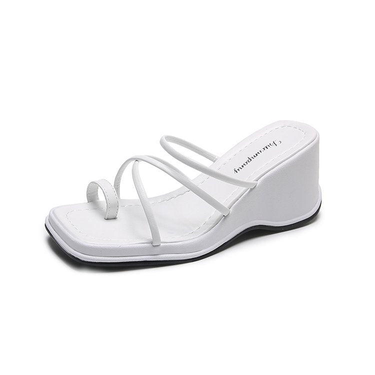 Damen Wedge-Sandalen mit eleganten Riemchen und rutschfester Sohle Fudus
