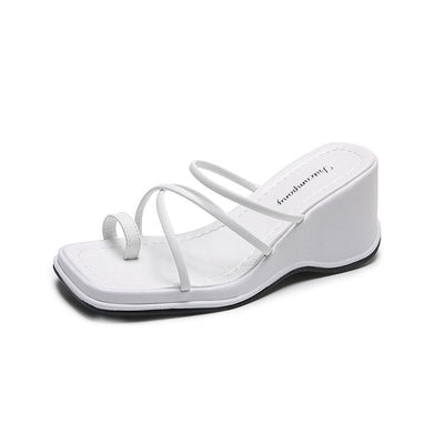 Damen Wedge-Sandalen mit eleganten Riemchen und rutschfester Sohle Fudus