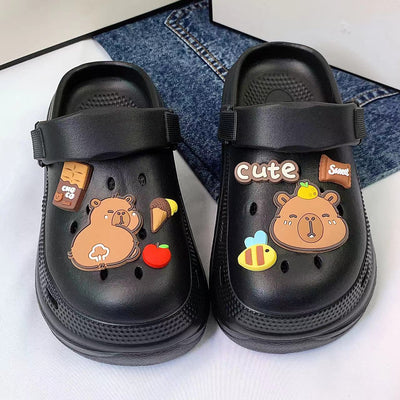 Damen Verspielte Clogs mit tierischen Motiven und ergonomischem Fußbett Fudus