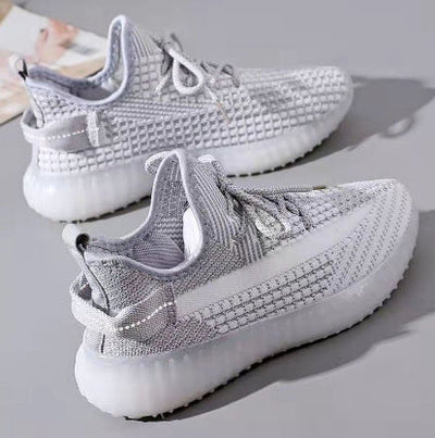 Damen atmungsaktive Sneakers mit flexiblem Mesh-Obermaterial und rutschfester Sohle Fudus