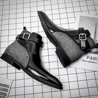 Handgefertigte Herren Leder Stiefel