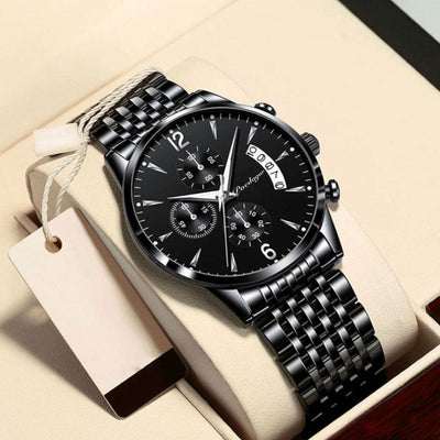 Elegante Herren Stahlarmbanduhr