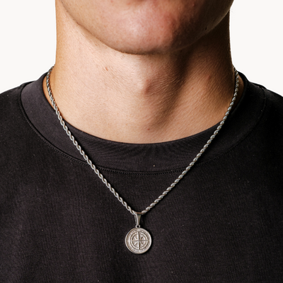 Kompass Anhänger (Silber)