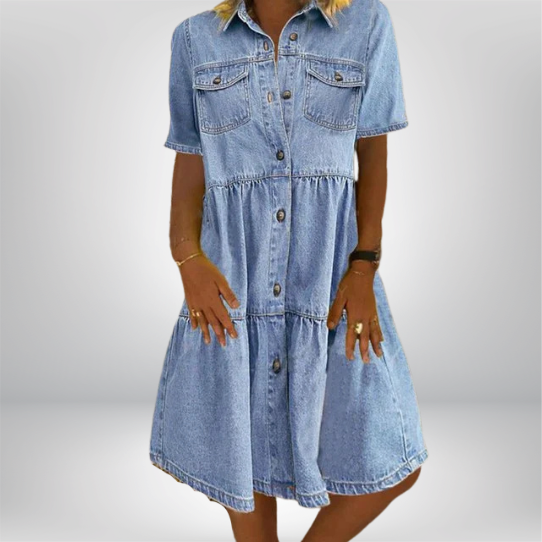 Ludmiła – Boho Kleid aus Denim
