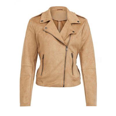 Jacke im Bikerstil | Asymmetrischer Reißverschluss | Figurbetonter Schnitt