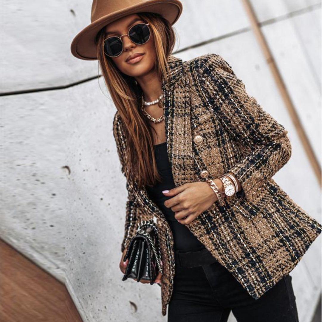 Eleganter Tweed-Blazer | Doppelreihig | Zeitlose Raffinesse