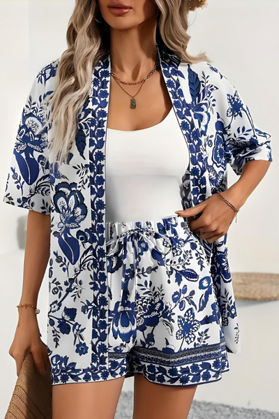 Rosalinda - Schickes Boho-Tropisches Zweiteiliges Outfit