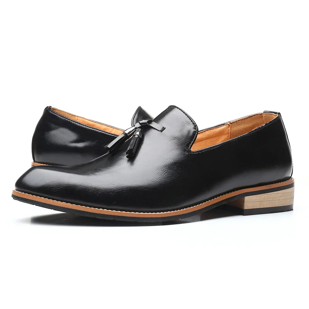 Elegante Herren Leder Loafer