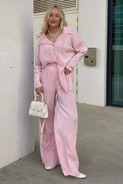 Sofie - stylisches und zweiteiliges sommer set aus leinenhemd und leinenhose