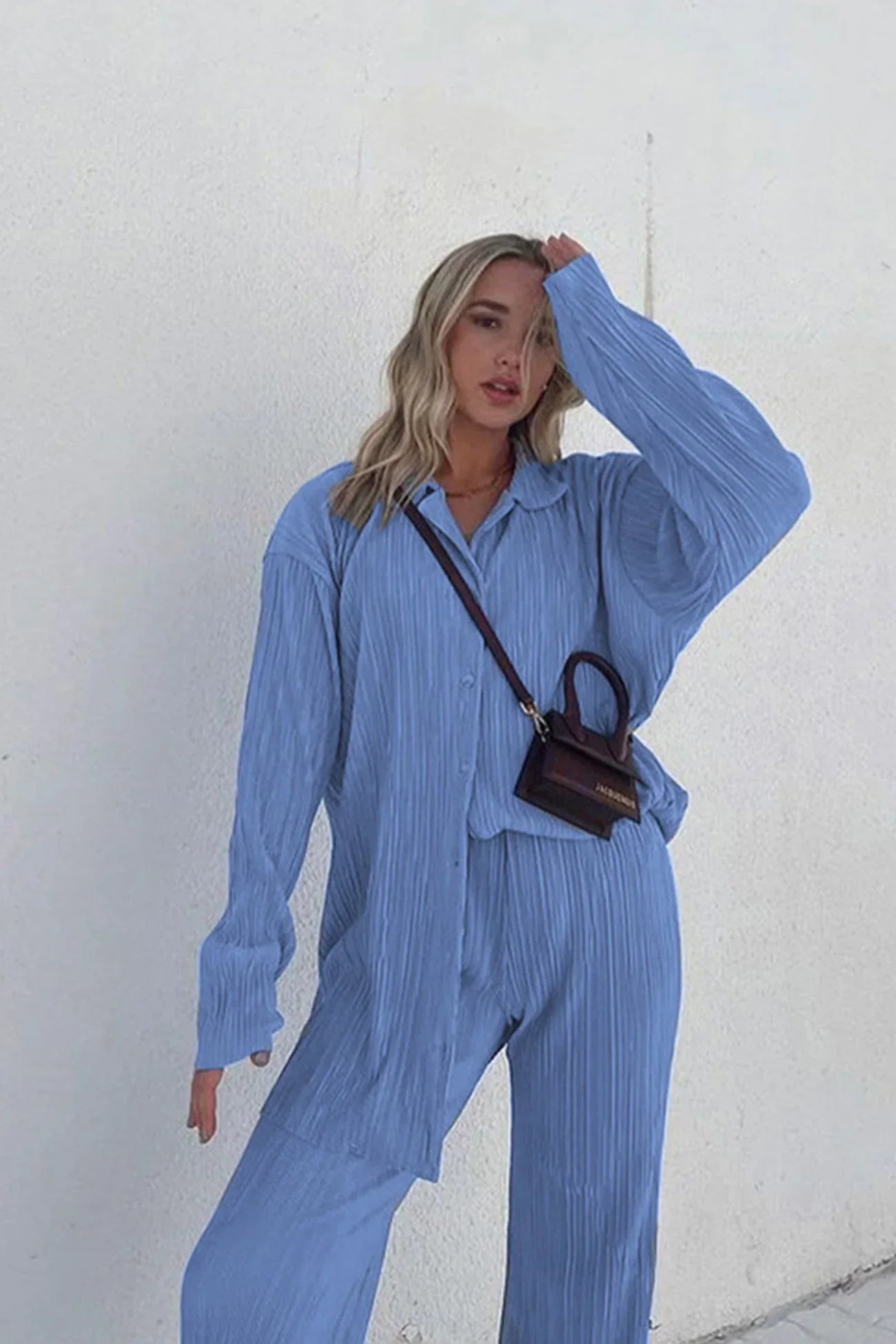 Sofie - stylisches und zweiteiliges sommer set aus leinenhemd und leinenhose