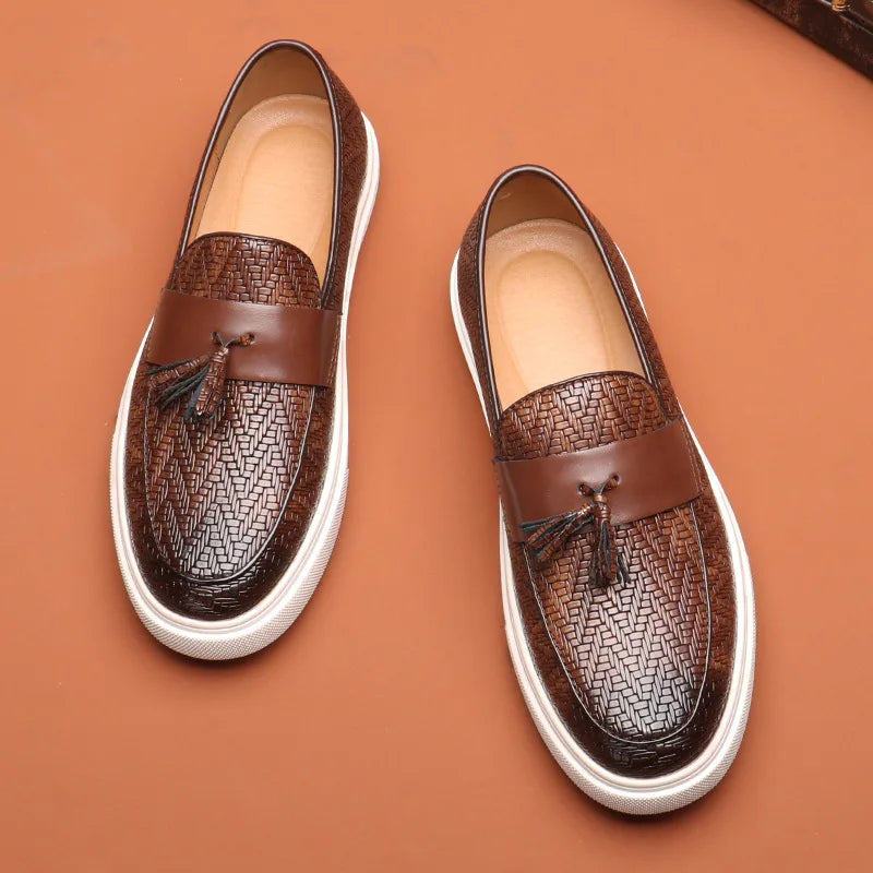 Elegante Leder Herren Loafer