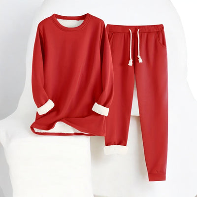 Loungewear-Set | Weite Hose & Langarm-Top | Eleganter Komfort