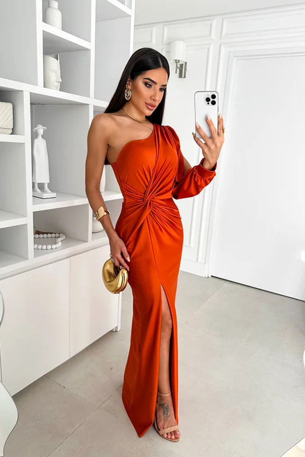 Adah - Elegantes Damen Maxikleid Lang Stilvoll