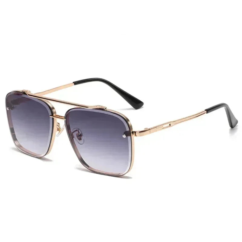 Stylische Herren Sonnenbrillen im quadratischen Pilotenstil