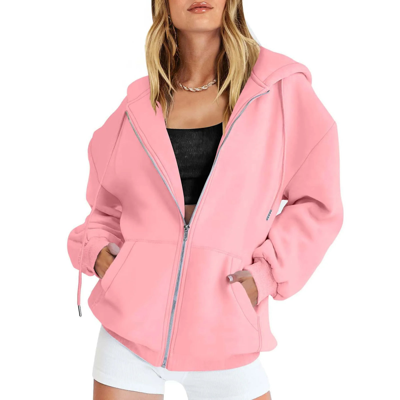 Valeria | Komfortabler und stilvoller Damen Zip-up Hoodie