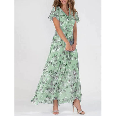 Sieglinde – Elegante Maxi-jurk met ruches