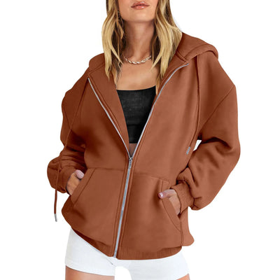 Valeria | Komfortabler und stilvoller Damen Zip-up Hoodie