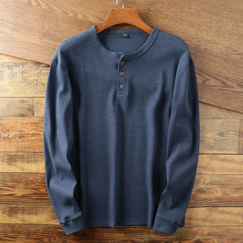 Onno™ Klassisches Henley-Langarmshirt