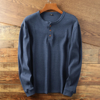 Onno™ Klassisches Henley-Langarmshirt
