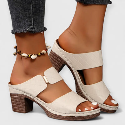SHARA | Orthopädische Komfortsandalen mit Blockabsatz