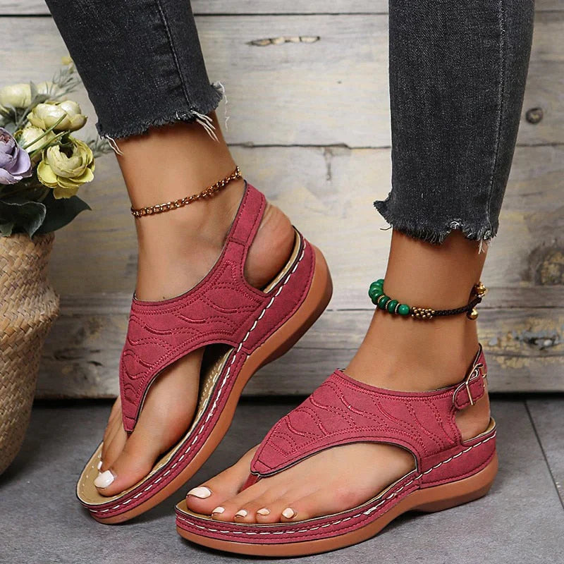 Kelly - damensandalen mit ergomischem fußbett