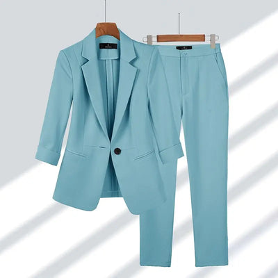 Kirsche | Passendes Blazer- und Hosen-Set