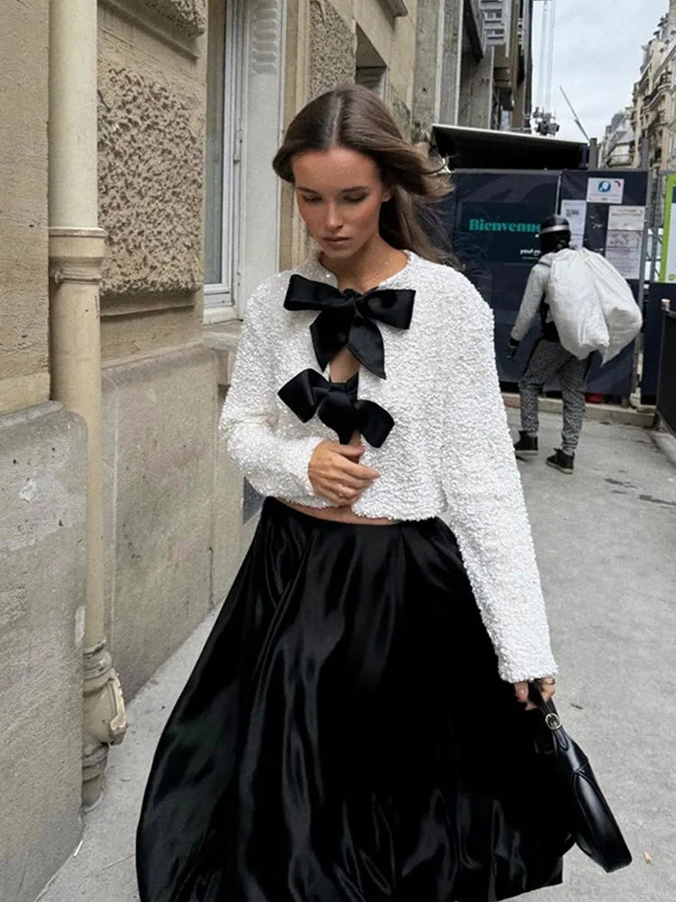 Imani™ | Funkelndes Schleifen-Oberteil