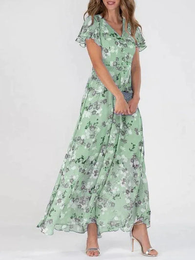 Sieglinde – Elegante Maxi-jurk met ruches