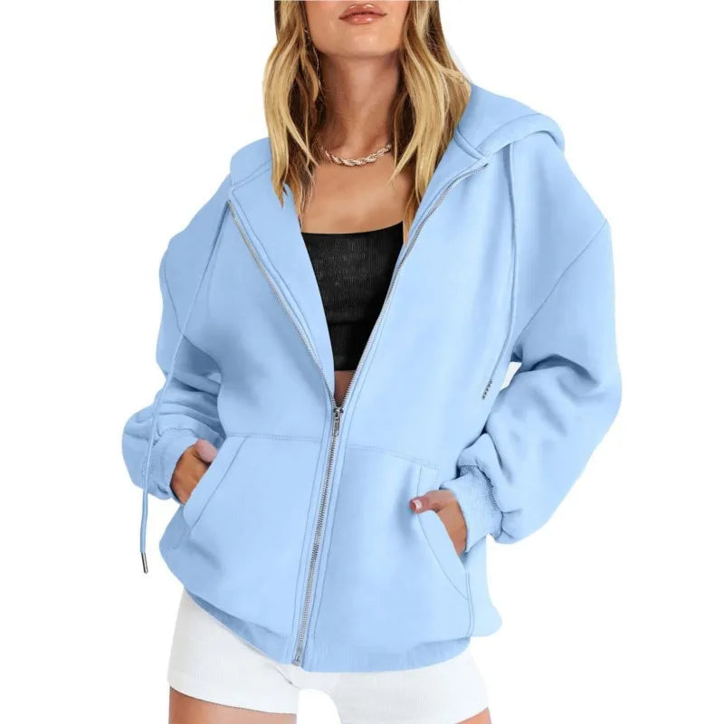 Valeria | Komfortabler und stilvoller Damen Zip-up Hoodie