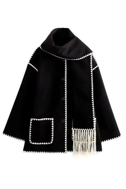 Viona | Bequeme Wollumhangjacke