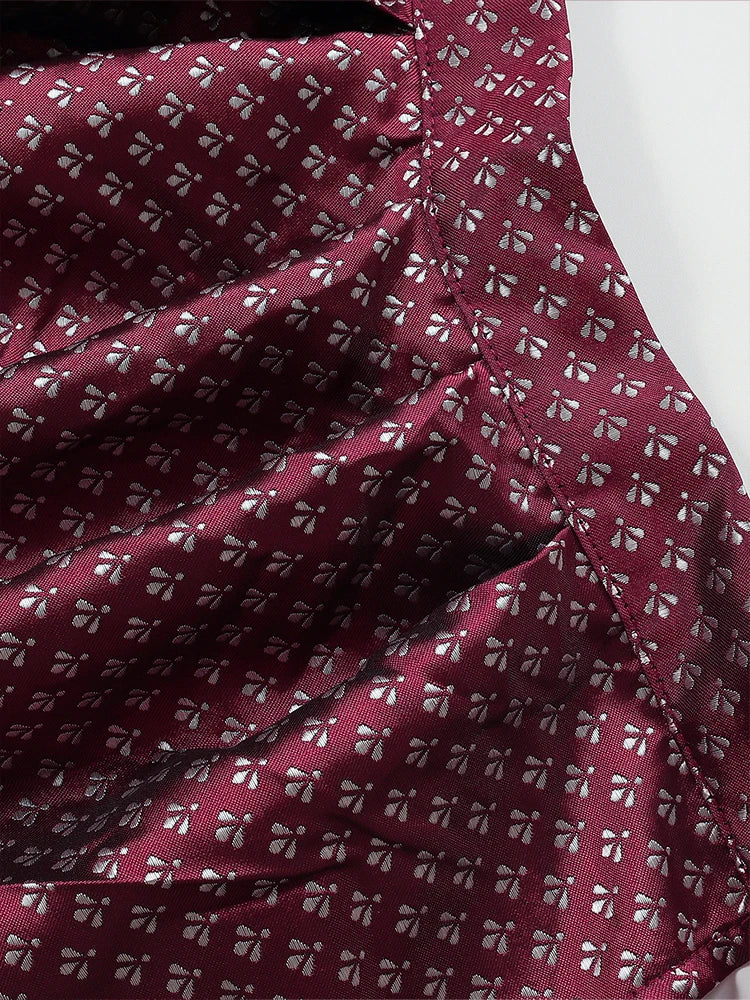 Damen Elegante Rot Oktoberfest Dirndl Kleid