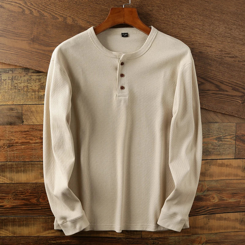 Onno™ Klassisches Henley-Langarmshirt