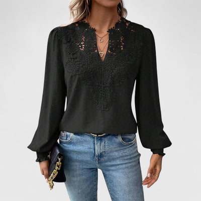 Catherine | Bluse mit V-Ausschnitt