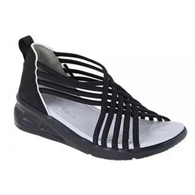 Barbara - Stilvolle Bequeme Damen Keilsandalen