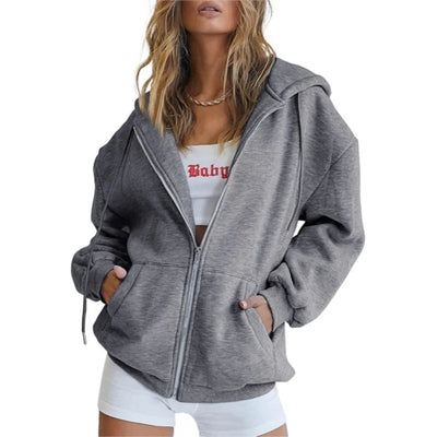 Valeria | Komfortabler und stilvoller Damen Zip-up Hoodie