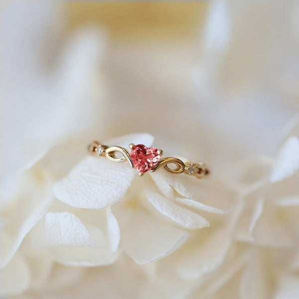 Zirkonia Herzring