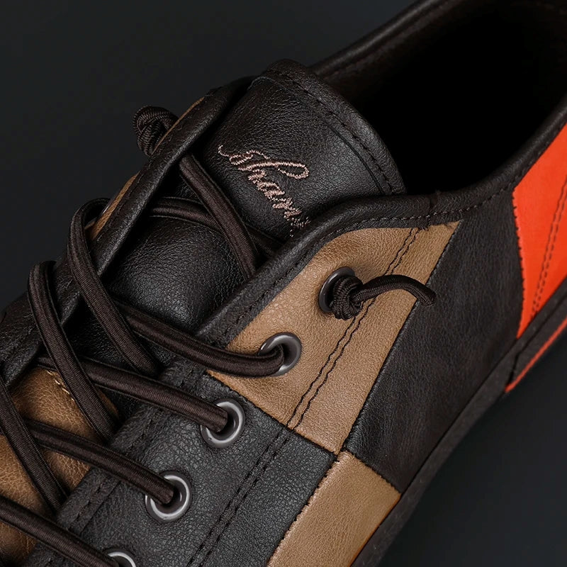 Elegante Herren Leder Sneakers